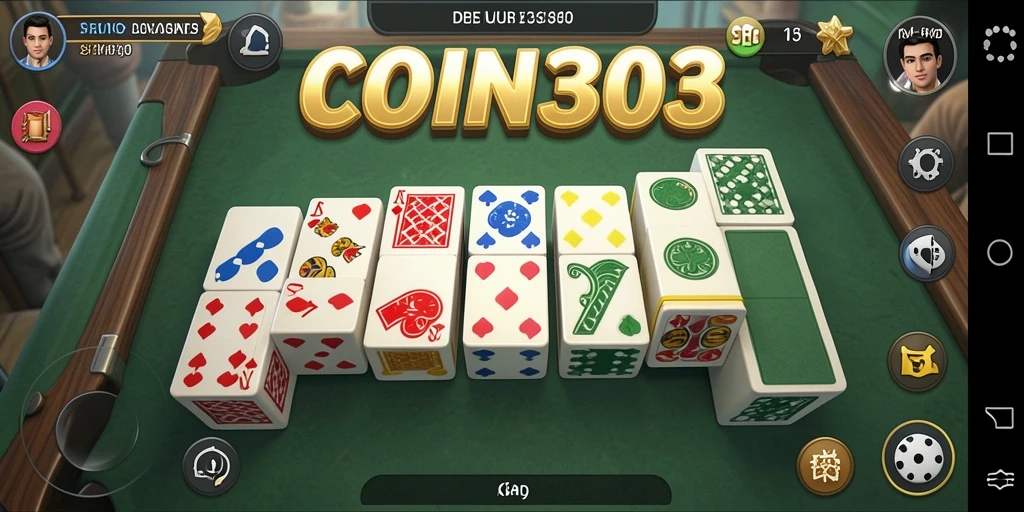 Tampilan menarik gameplay Domino di COIN303.