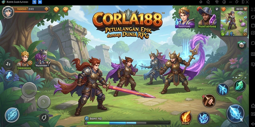 Screenshot gameplay CORLA188 yang menampilkan petualangan epik dalam RPG.