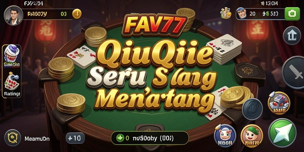 Tampilan gameplay seru QiuQiu di FAV77.