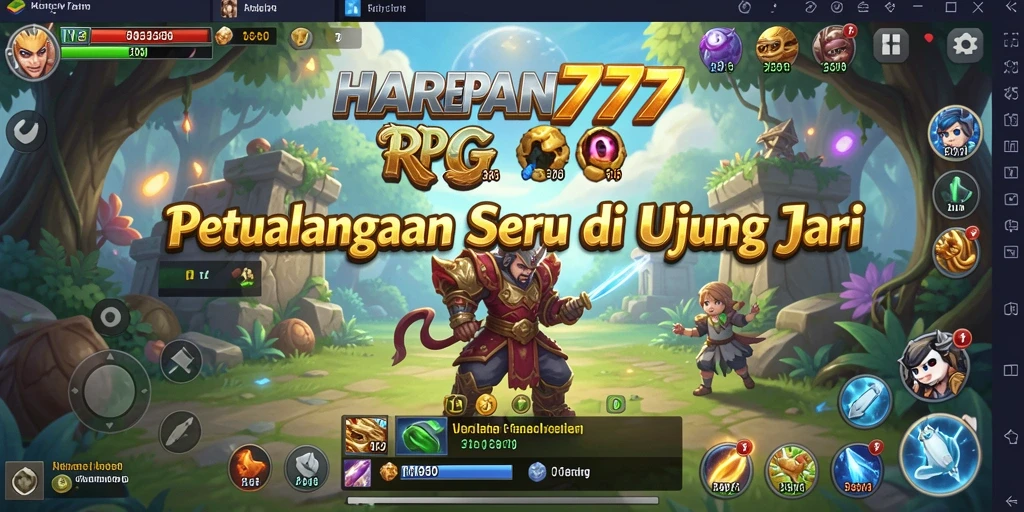 Tampilan menawan dari gameplay RPG HARAPAN777 yang mendebarkan.