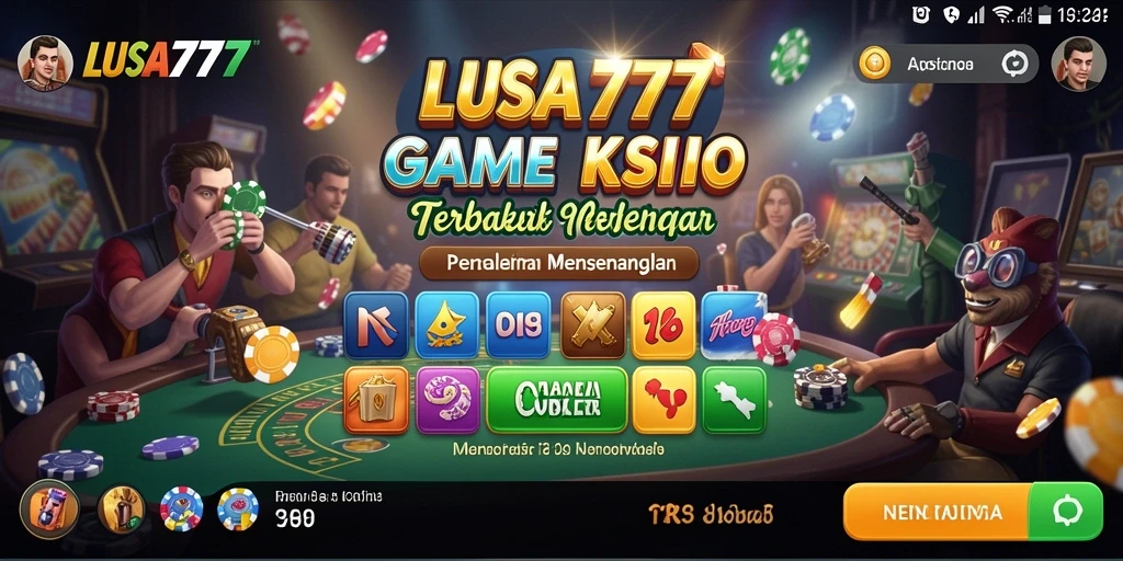 Screenshot gameplay LUSA777 menampilkan pengalaman seru bermain kasino.