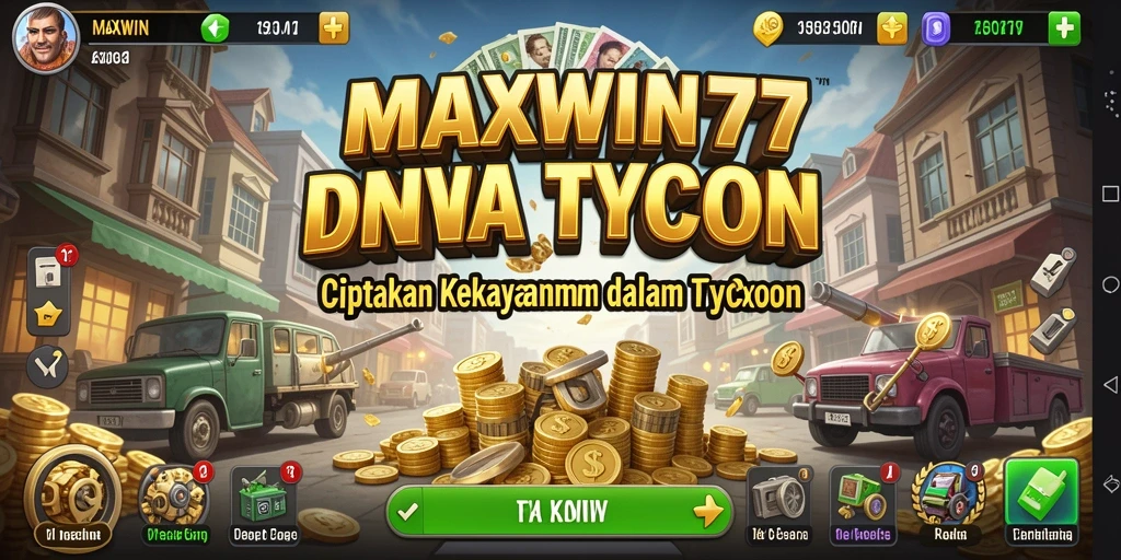 Tangkapan layar gameplay <strong>MAXWIN77</strong> menunjukkan keseruan dalam membangun kerajaan bisnis.