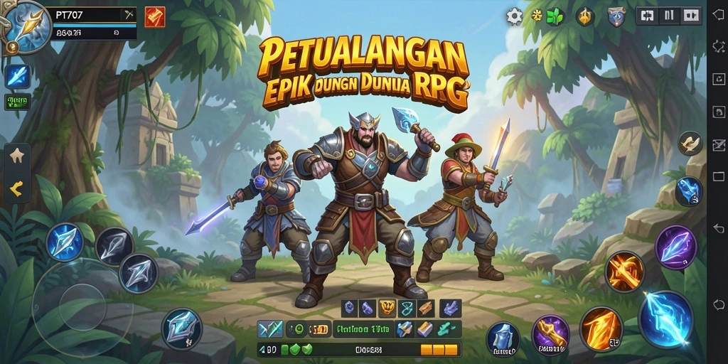 Tampilan gameplay PT707 yang mendebarkan dan penuh aksi RPG.