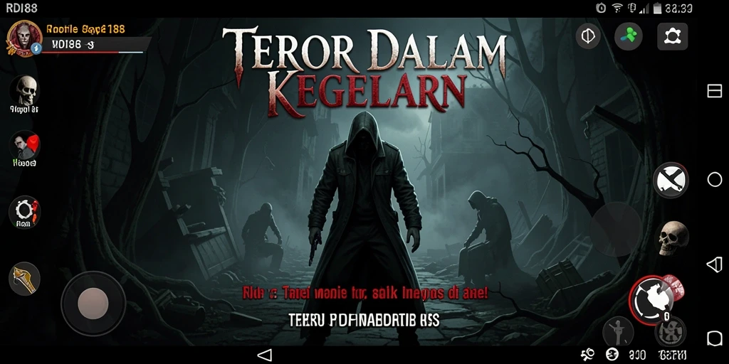 Tampilan gameplay menegangkan dari RDI88 dengan suasana horor yang mencekam.